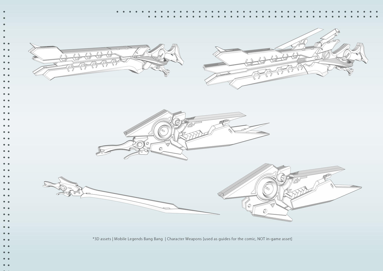 3D Asset | MLBB | Character Weapon | Webtoon