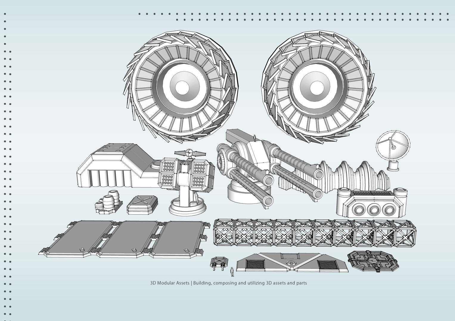 3D Assets | Modular/Kit bash elements