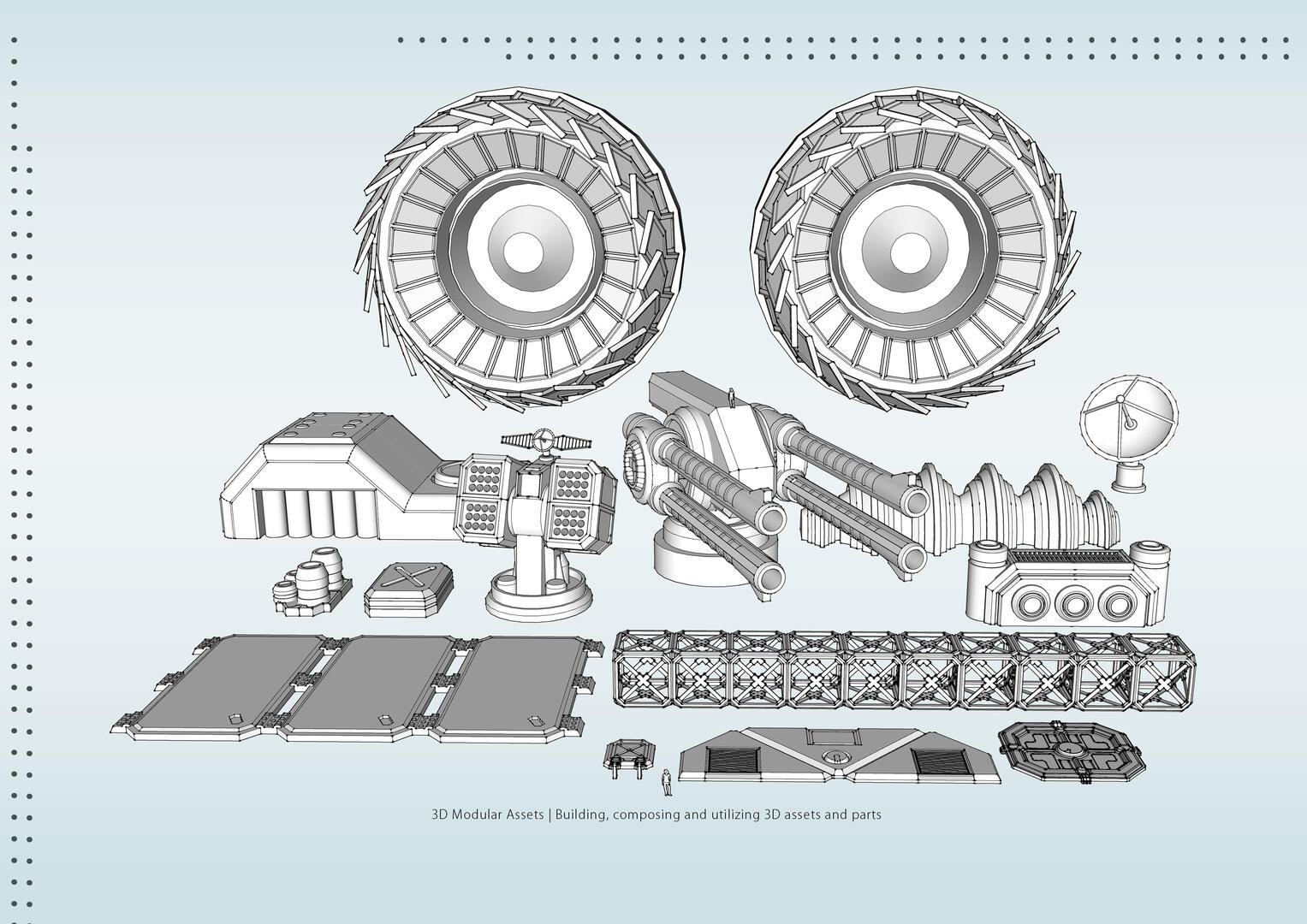 3D Assets | Modular/Kit bash elements