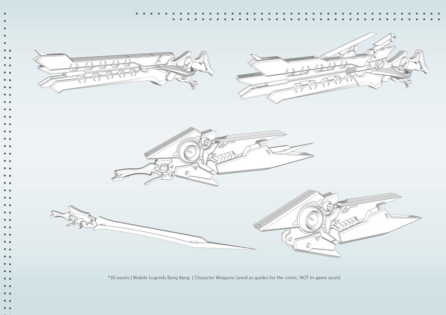 3D Asset | MLBB | Character Weapon | Webtoon