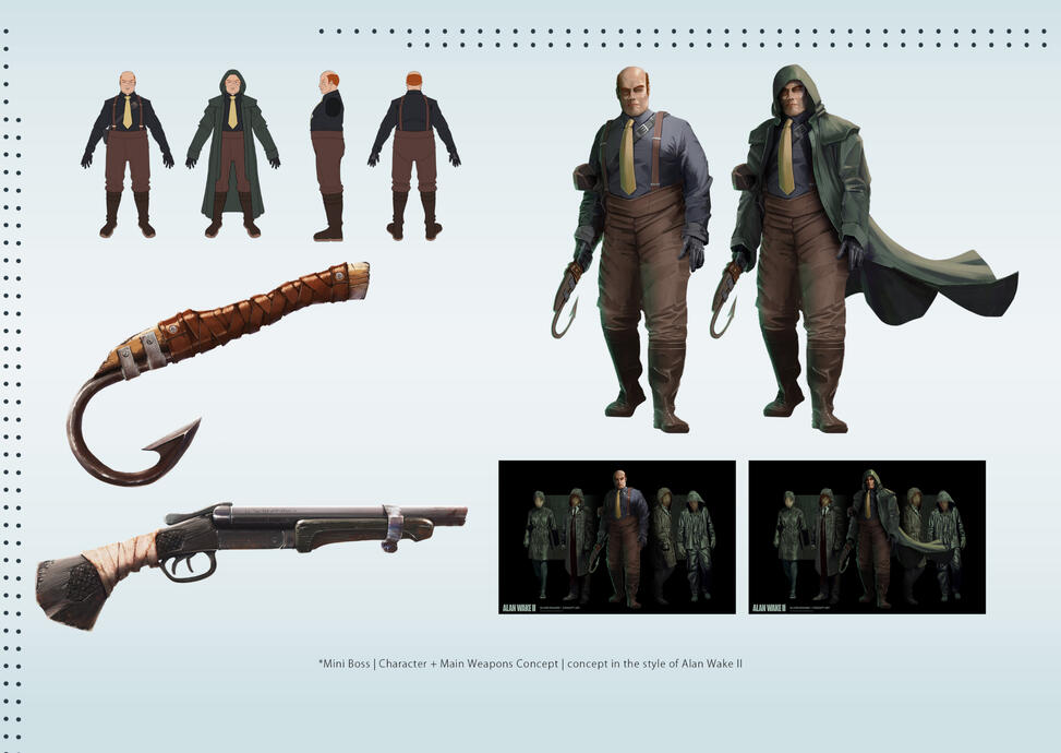 Character Mini Boss Concept and Main Weapons