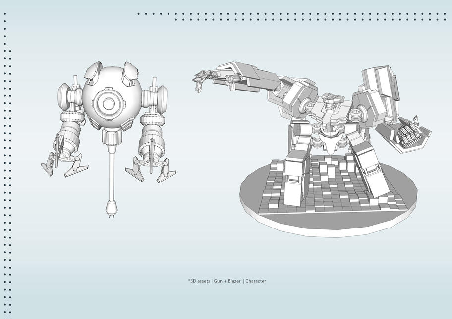 3D Asset | Gun+ Blazer | Character/s