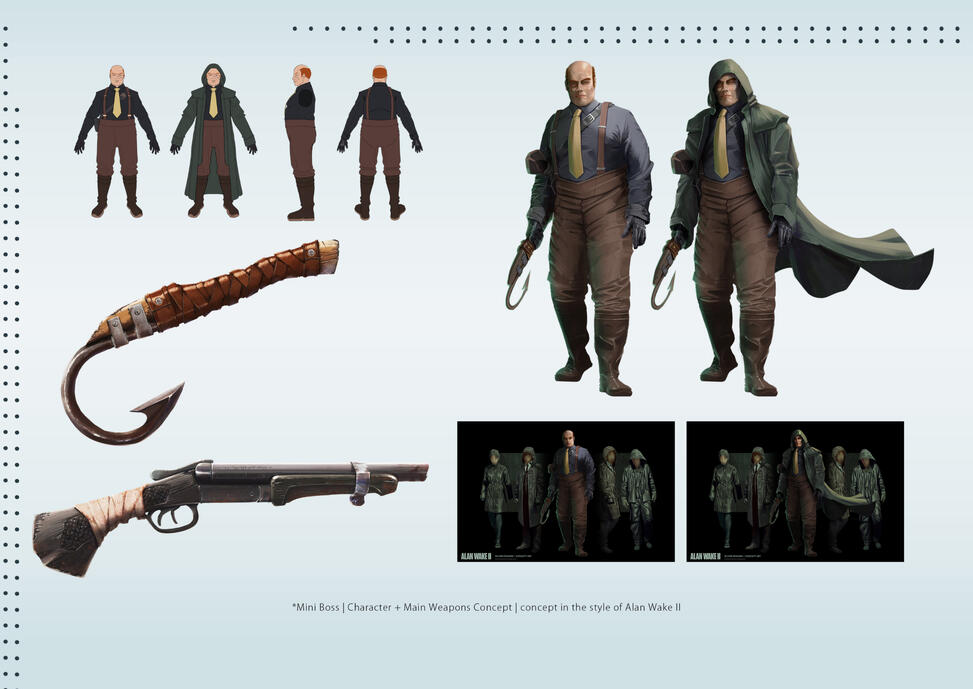 Character Mini Boss Concept and Main Weapons